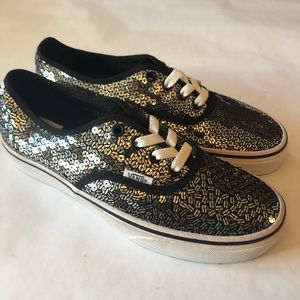 Vans authentic sequins women’s size 7